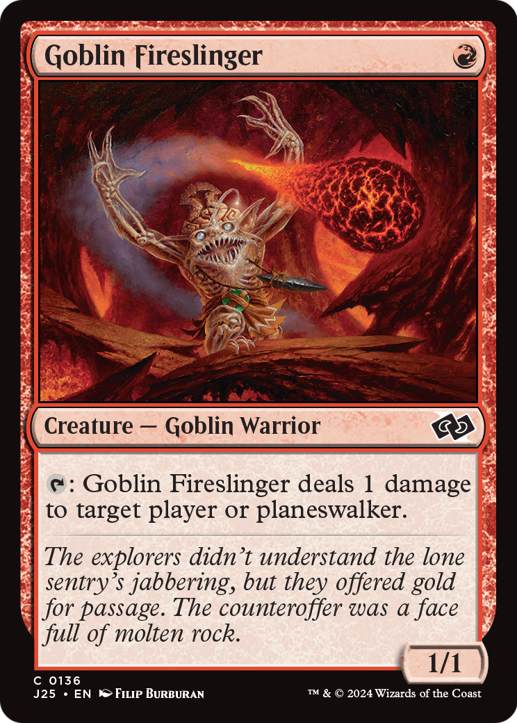 Goblin Fireslinger (J25-136) [Foundations Jumpstart]