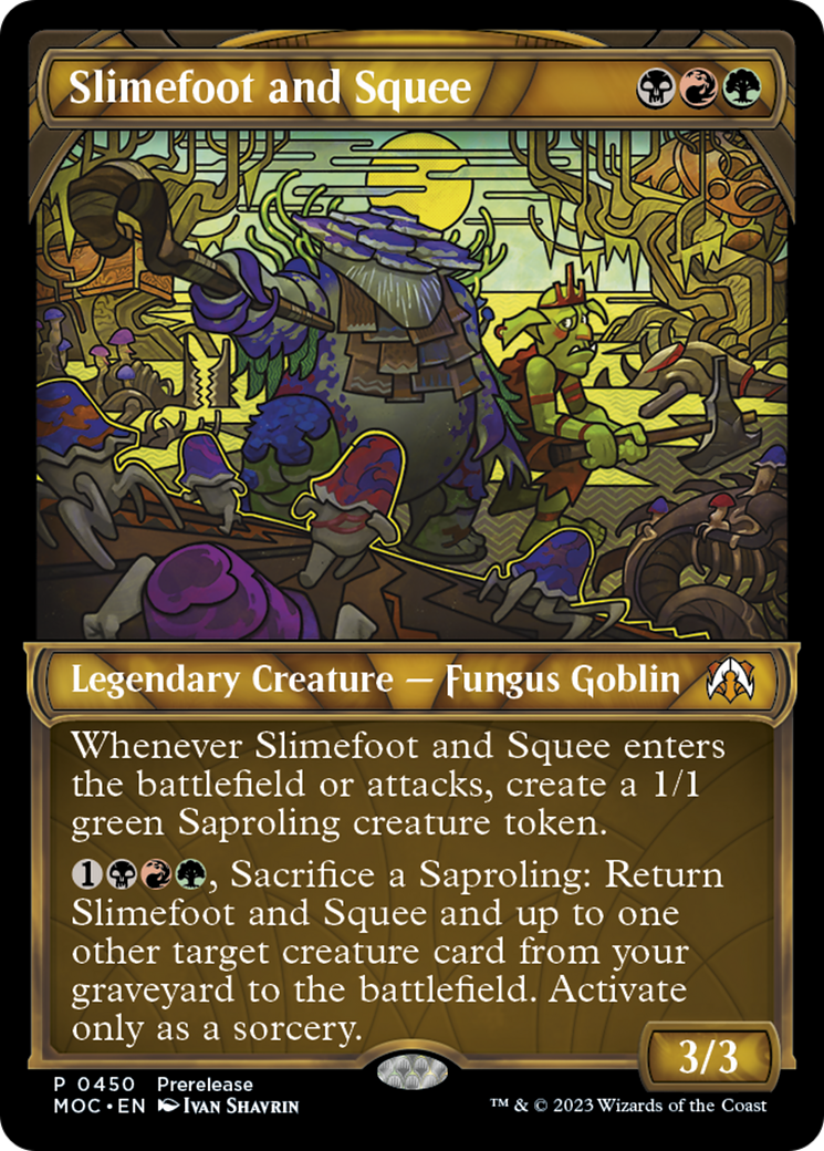 Slimefoot and Squee (PRE-450) [March of the Machine Commander]: (Showcase)
