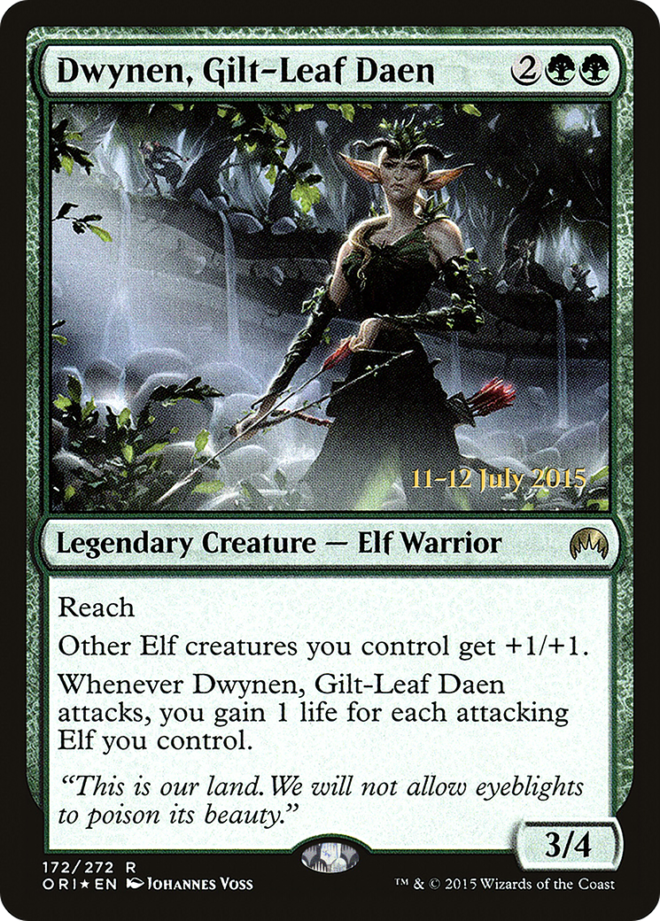 Dwynen, Gilt-Leaf Daen (PRE-172S) [Magic Origins Promos] Foil