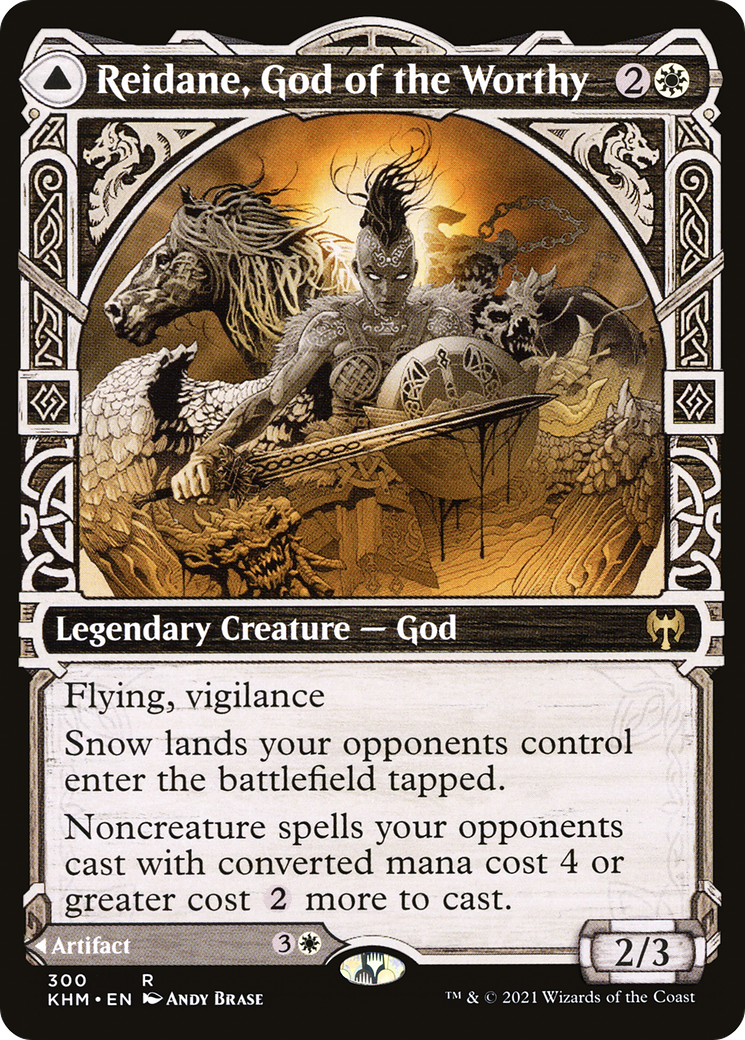 Reidane, God of the Worthy (Showcase) (KHM-300) [Kaldheim] Foil
