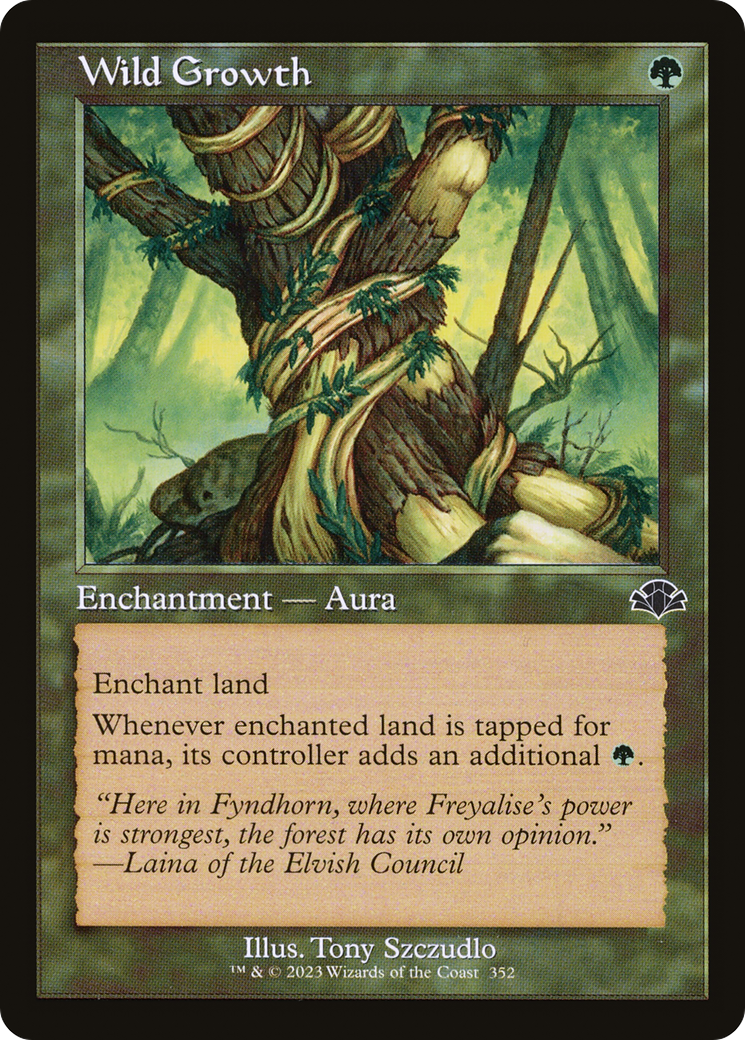 Wild Growth (DMR-352) [Dominaria Remastered] Foil