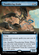 Thunderclap Drake (OTC-053) [Outlaws of Thunder Junction Commander]: (Extended Art)