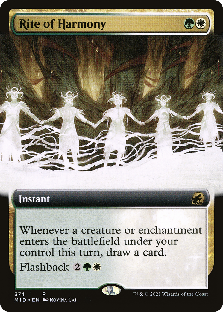 Rite of Harmony (Extended Art) (MID-374) [Innistrad: Midnight Hunt]