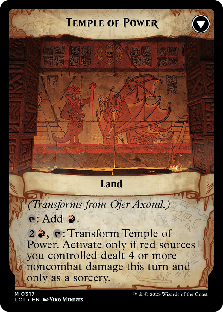 Ojer Axonil, Deepest Might // Temple of Power (LCI-317) [The Lost Caverns of Ixalan]: (Showcase)