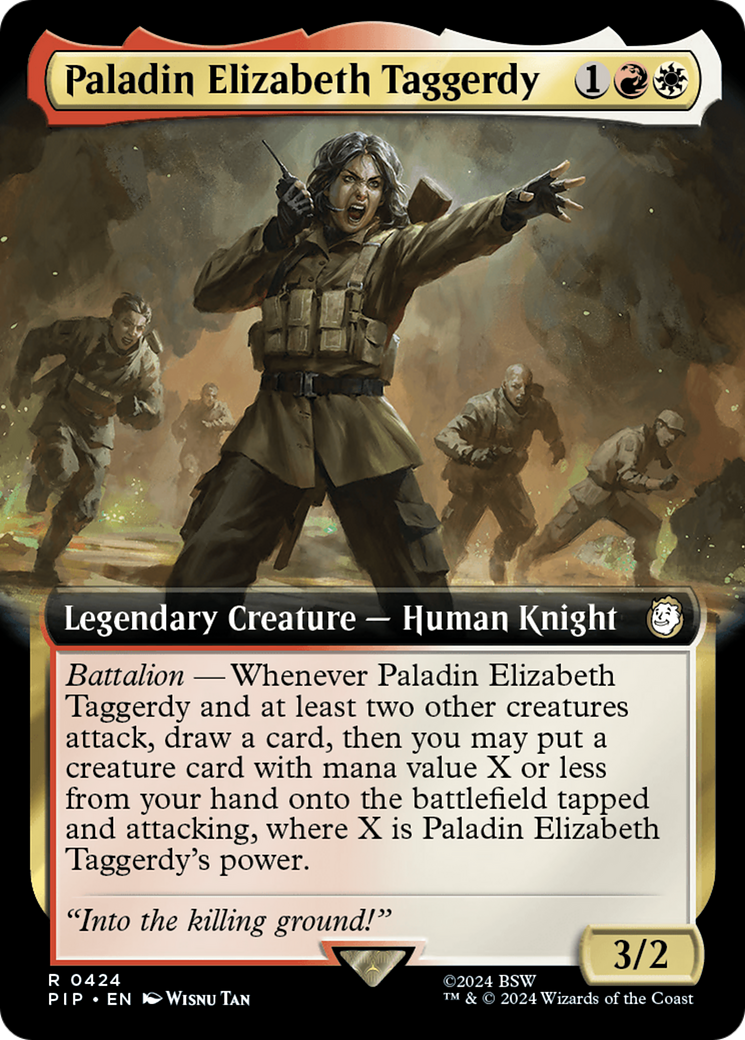 Paladin Elizabeth Taggerdy (PIP-424) [Fallout]: (Extended Art) Foil