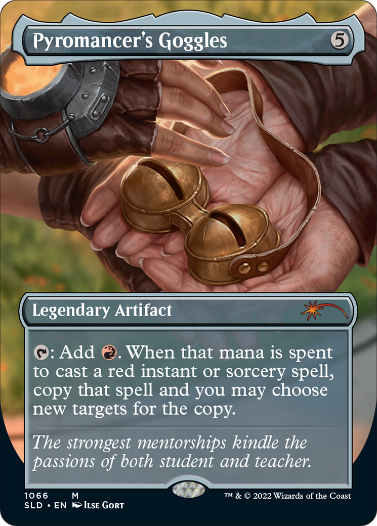 Pyromancer's Goggles (SLD-1066) [Secret Lair Drop] (Borderless) Foil