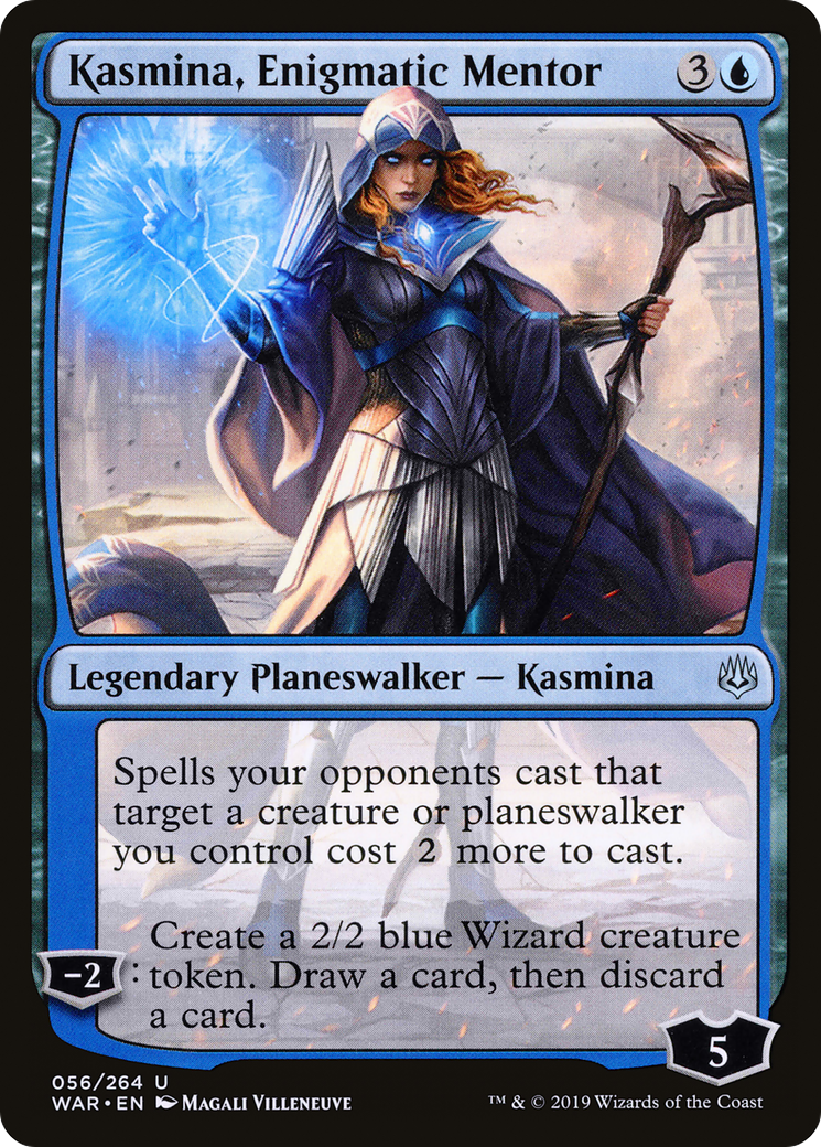 Kasmina, Enigmatic Mentor (WAR-056) [War of the Spark] Foil