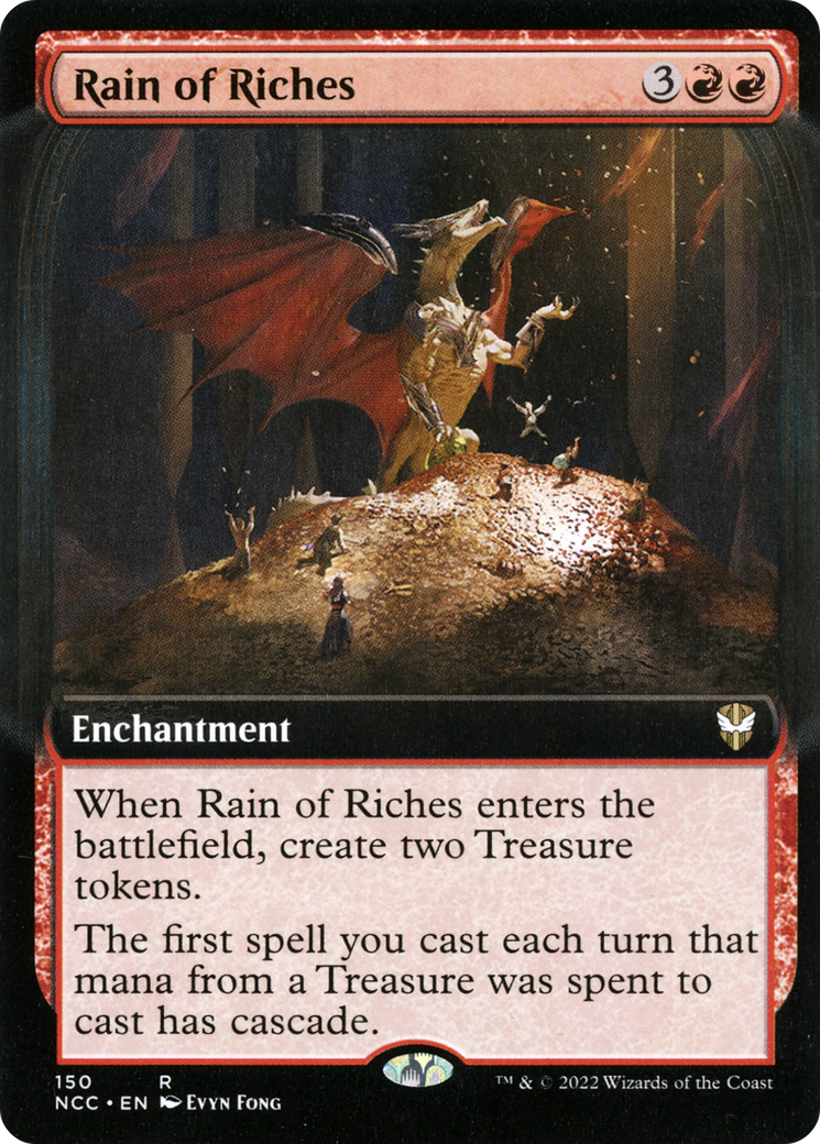 Rain of Riches (NCC-150) [New Capenna Commander]: (Extended Art)