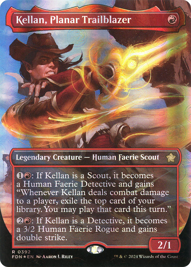 Kellan, Planar Trailblazer (FDN-392) [Foundations] (Borderless) Foil