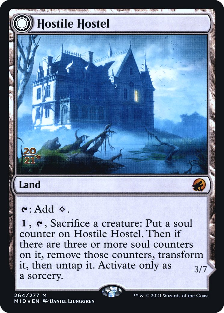 Hostile Hostel (PRE-264S) [Innistrad: Midnight Hunt Promos] Foil