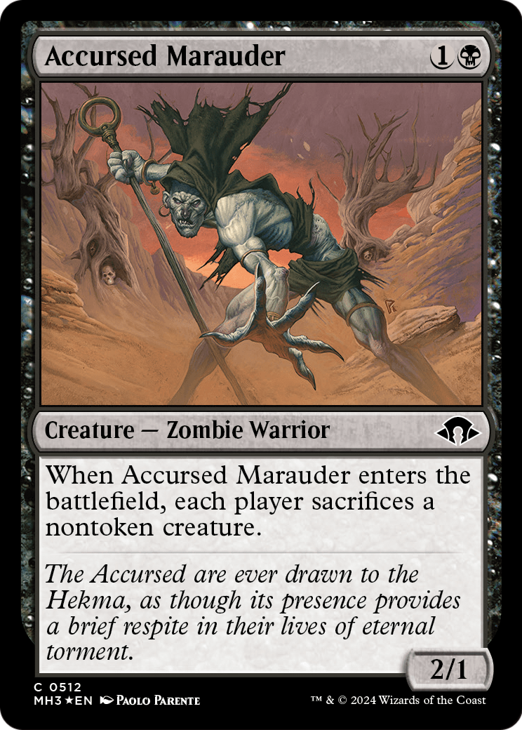 Accursed Marauder (Ripple Foil) (MH3-512) [Modern Horizons 3] Foil