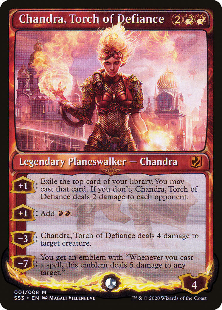 Chandra, Torch of Defiance (SS3-001) [Signature Spellbook: Chandra] Foil