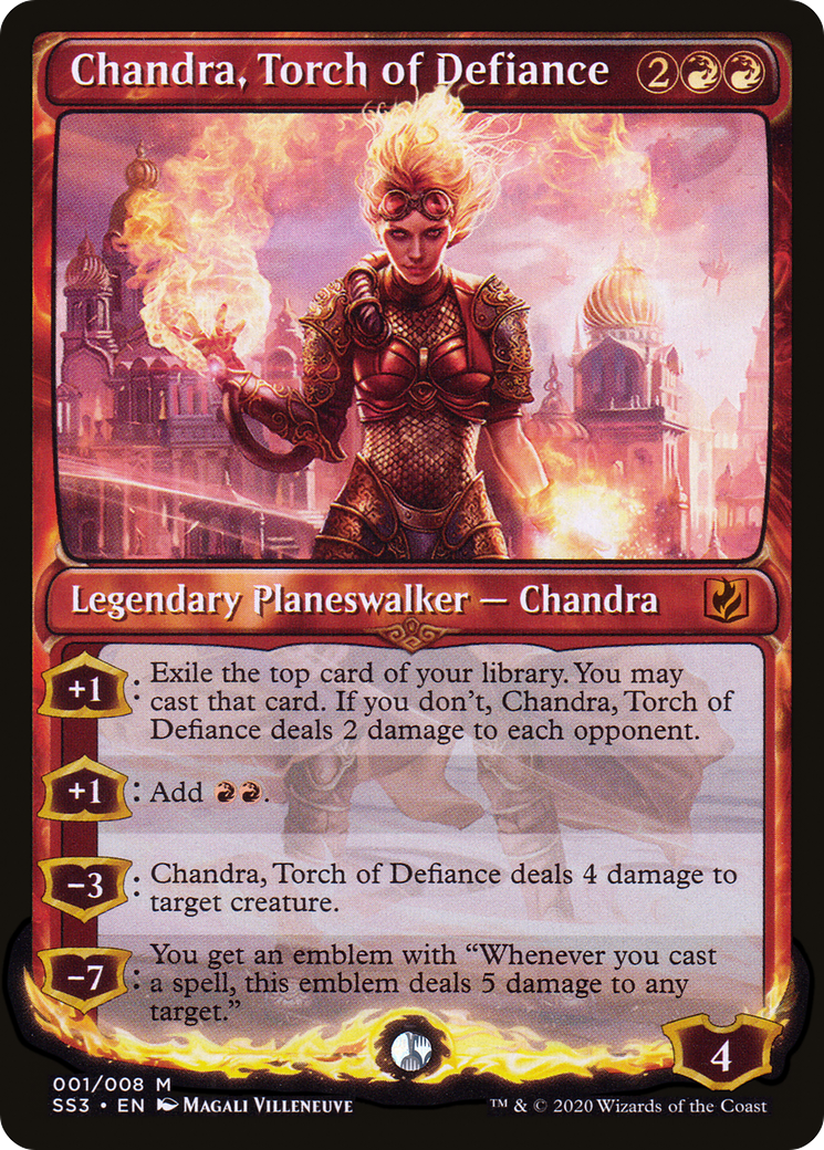 Chandra, Torch of Defiance (SS3-001) [Signature Spellbook: Chandra] Foil