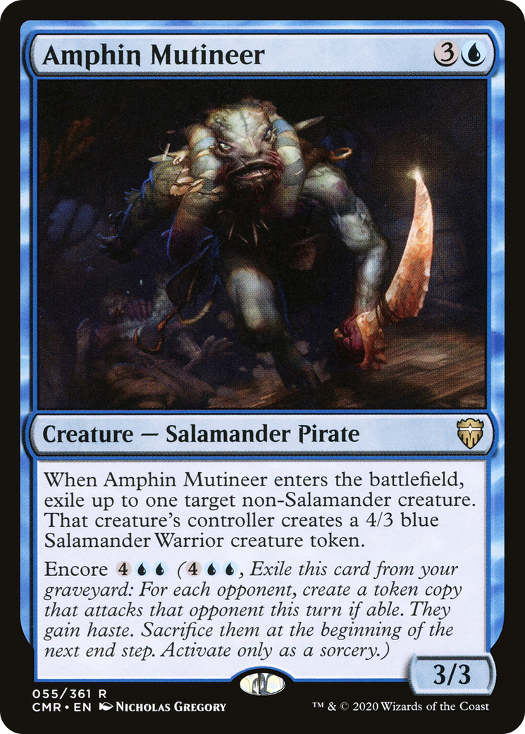Amphin Mutineer (CMR-055) [Commander Legends]