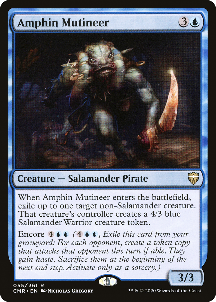 Amphin Mutineer (CMR-055) [Commander Legends]
