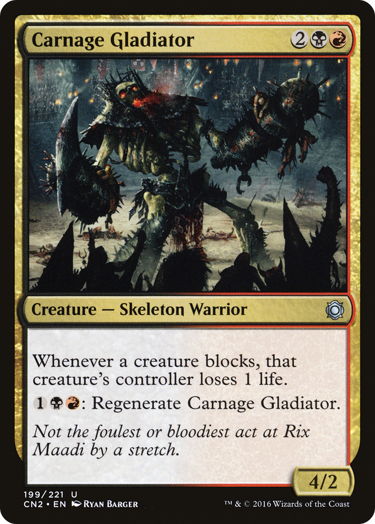 Carnage Gladiator (CN2-199) [Conspiracy: Take the Crown] Foil