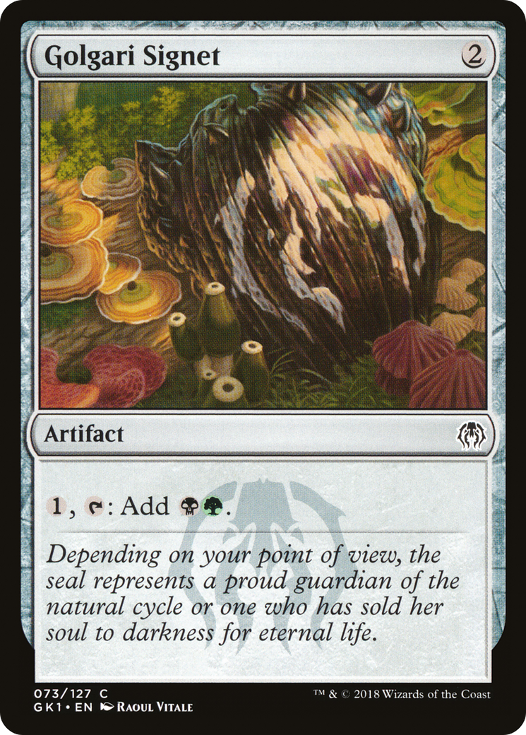 Golgari Signet (GR1-073) [GRN Guild Kit]