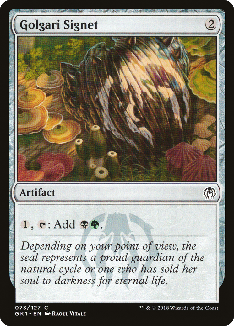 Golgari Signet (GR1-073) [GRN Guild Kit]
