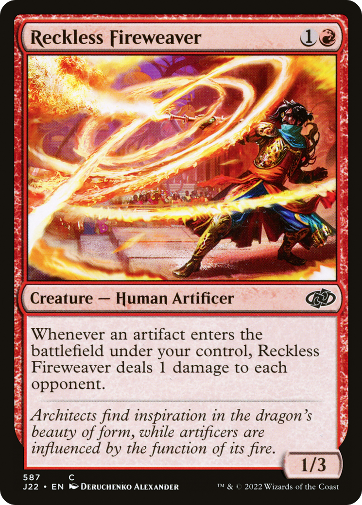 Reckless Fireweaver (J22-587) [Jumpstart 2022]