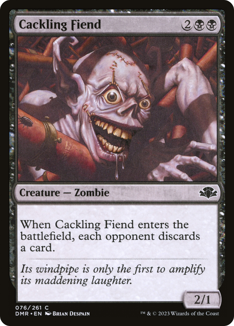 Cackling Fiend (DMR-076) [Dominaria Remastered] Foil