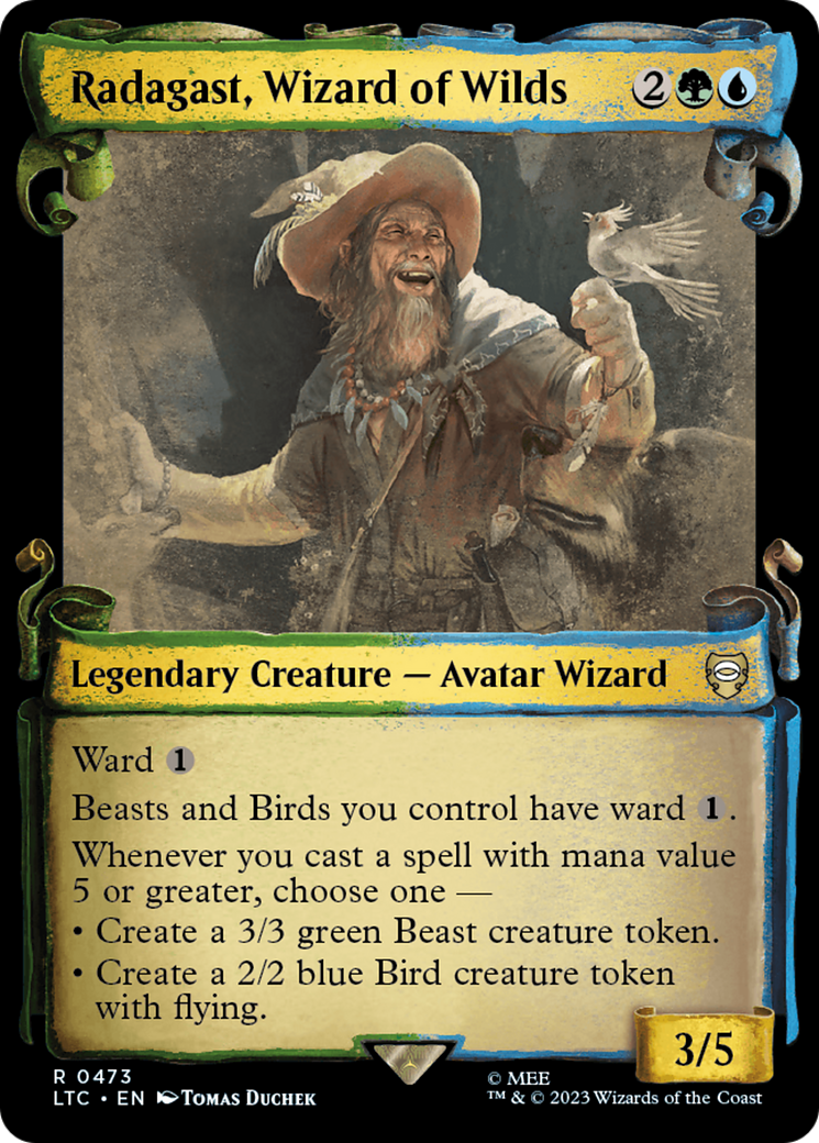 Radagast, Wizard of Wilds (Showcase Scrolls) (LTC-473) [Tales of Middle-earth Commander]