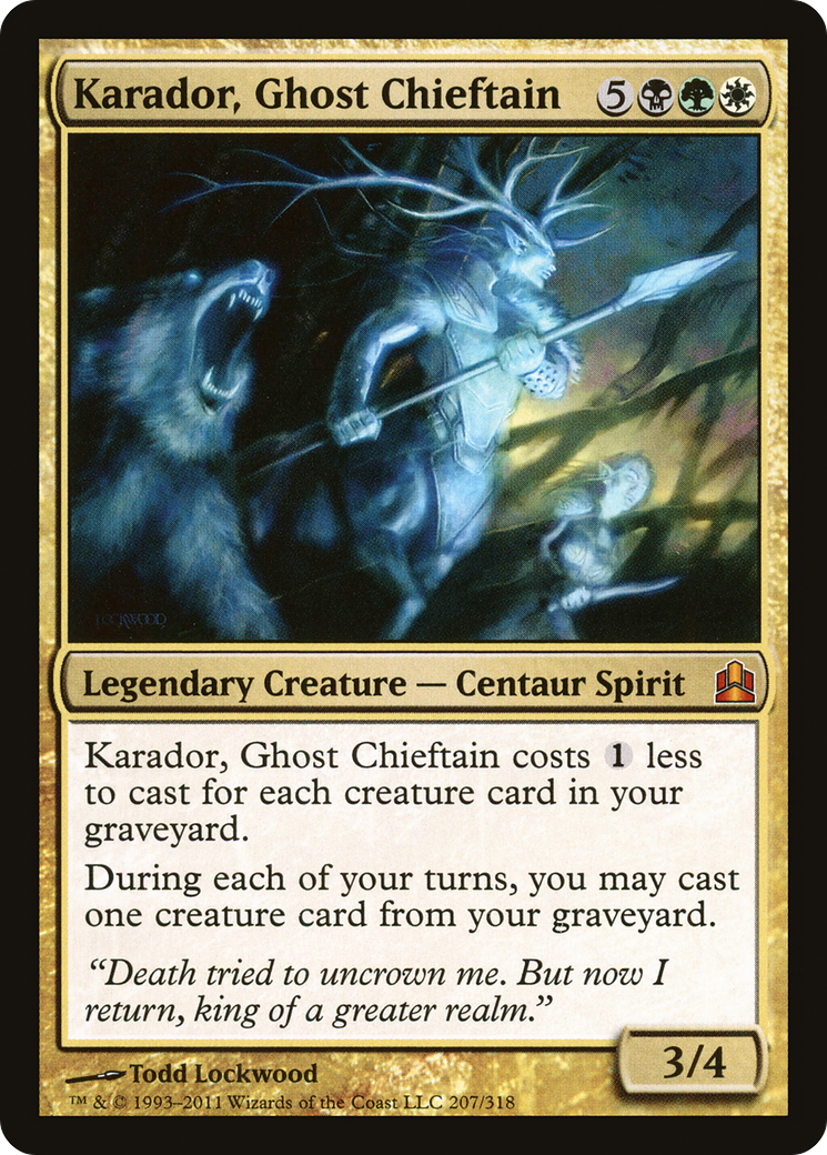Karador, Ghost Chieftain (CMD-207) [Commander 2011]