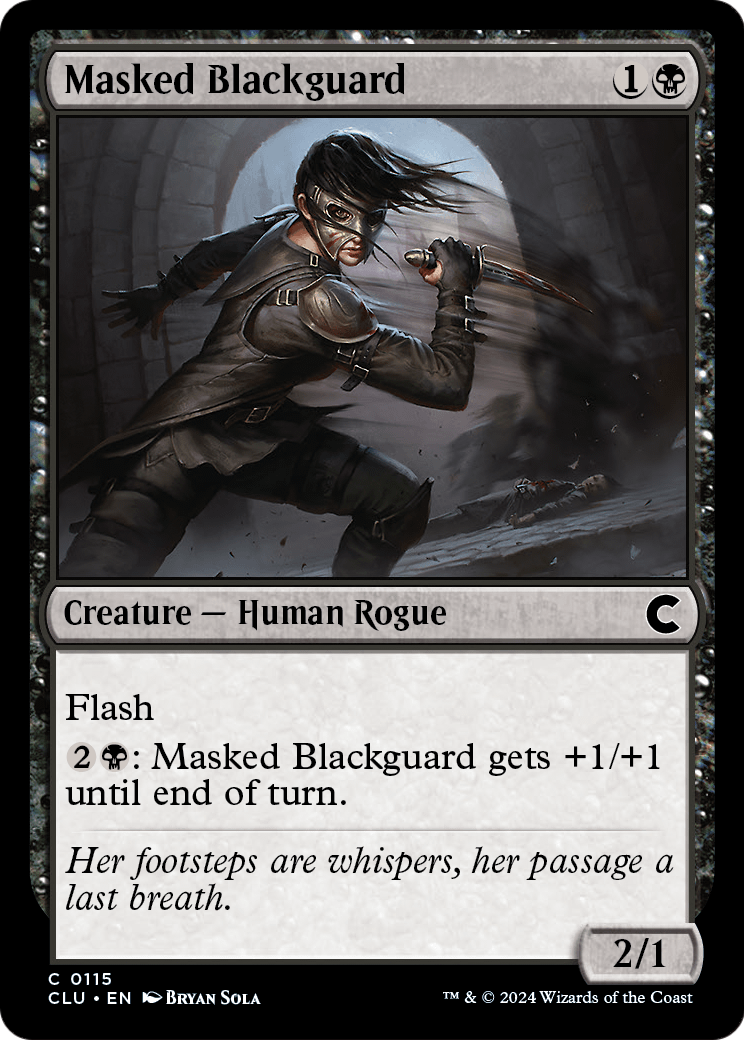 Masked Blackguard (CLU-115) [Ravnica: Clue Edition]
