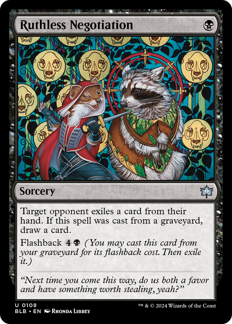 Ruthless Negotiation (BLB-108) [Bloomburrow] Foil