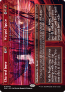 Charred Foyer // Warped Space (Borderless) (DSK-340) [Duskmourn: House of Horror] Foil
