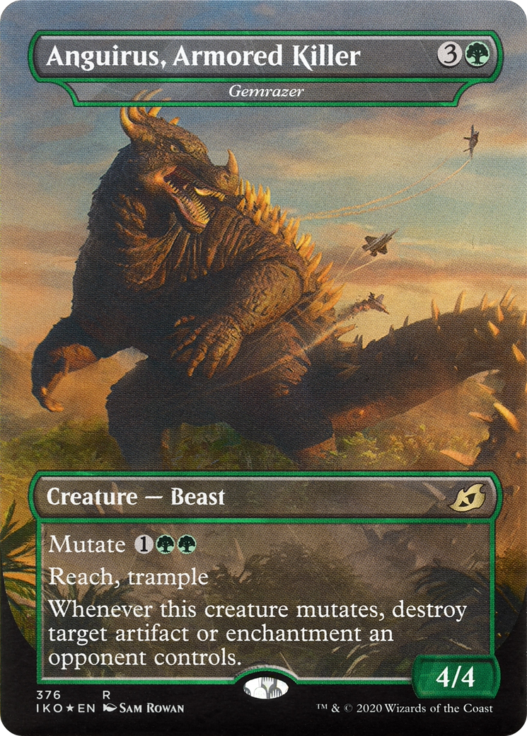 Gemrazer (IKO-376) [Ikoria: Lair of Behemoths] / Anguirus, Armored Killer (Borderless)