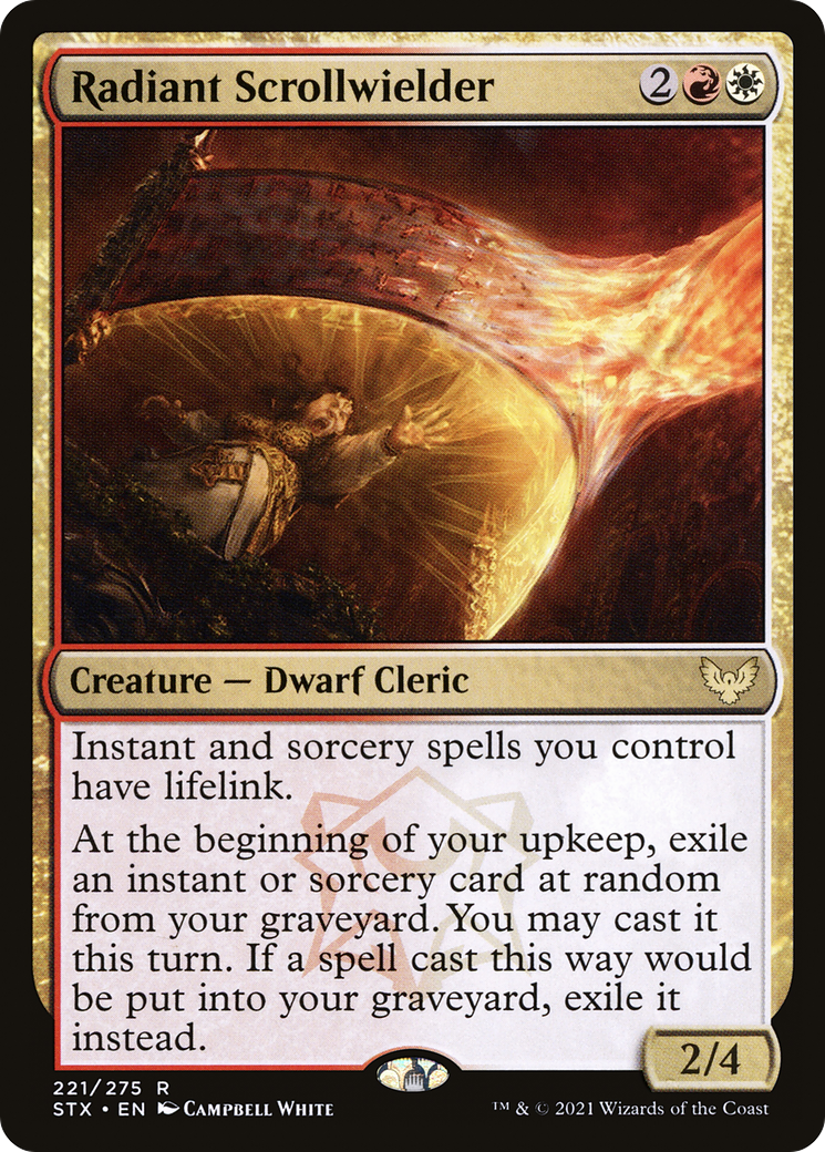 Radiant Scrollwielder (STX-221) [Strixhaven: School of Mages]
