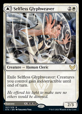 Selfless Glyphweaver // Deadly Vanity (STX-157) [Strixhaven: School of Mages] Foil