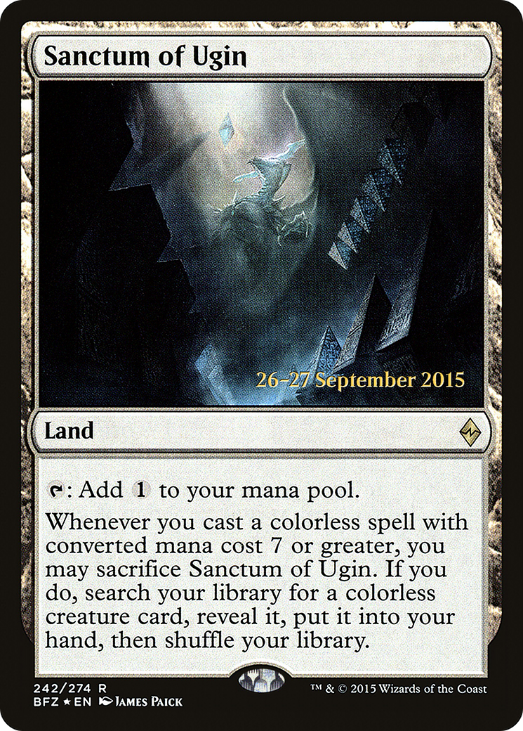 Sanctum of Ugin (PRE-242S) [Battle for Zendikar Promos] Foil