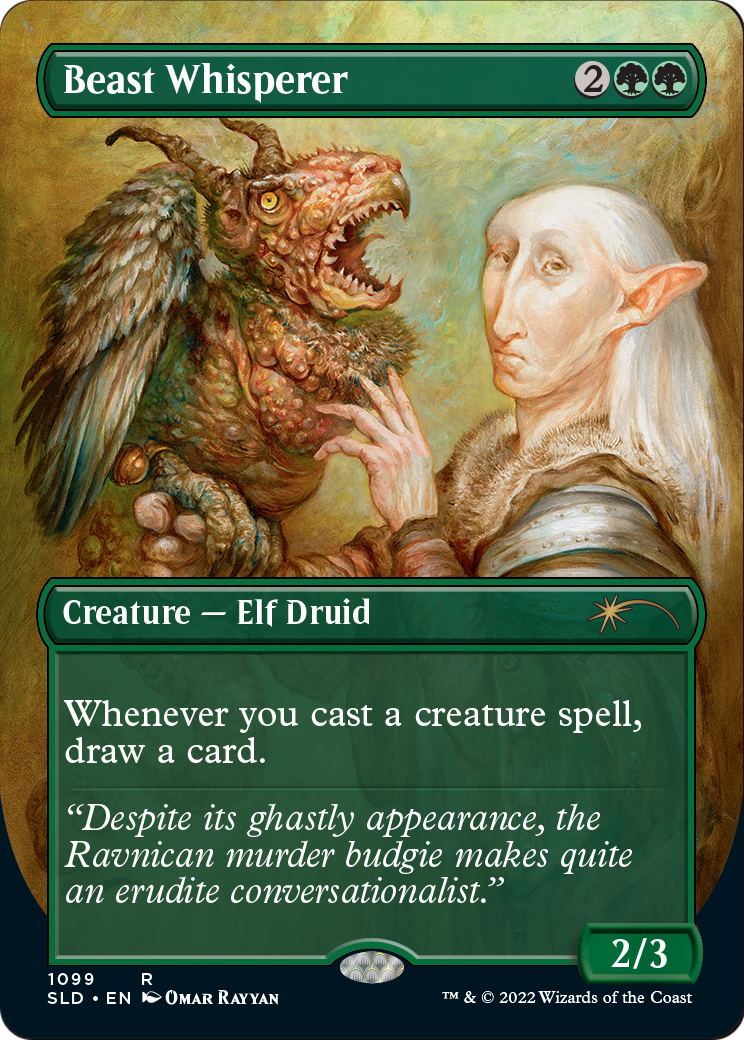 Beast Whisperer (Borderless) (SLD-1099) (Borderless) [Secret Lair Drop]