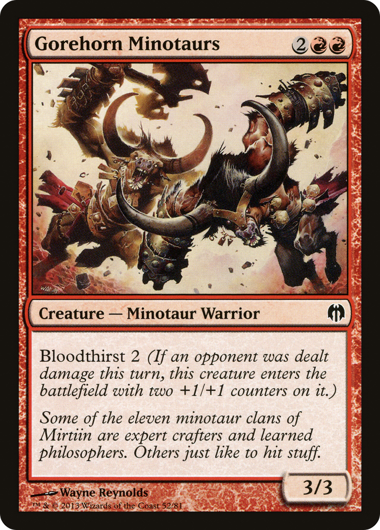 Gorehorn Minotaurs (DDL-052) [Duel Decks: Heroes vs. Monsters]