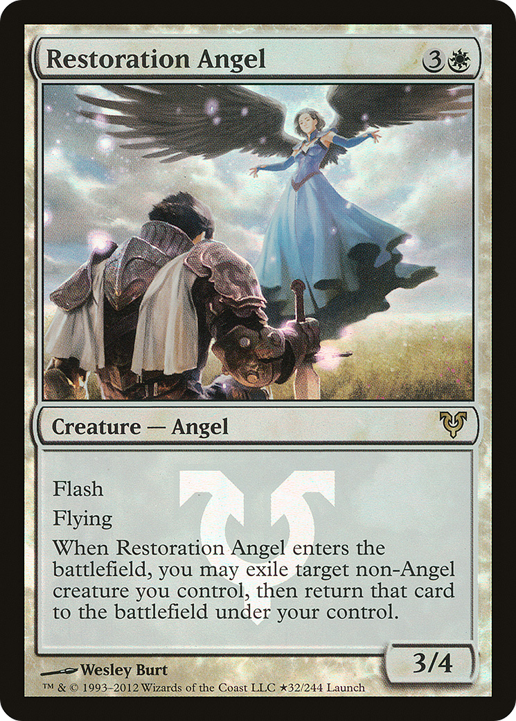 Restoration Angel (LARP-32★) [Avacyn Restored Promos] Foil