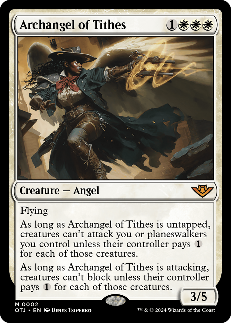 Archangel of Tithes (OTJ-002) [Outlaws of Thunder Junction]