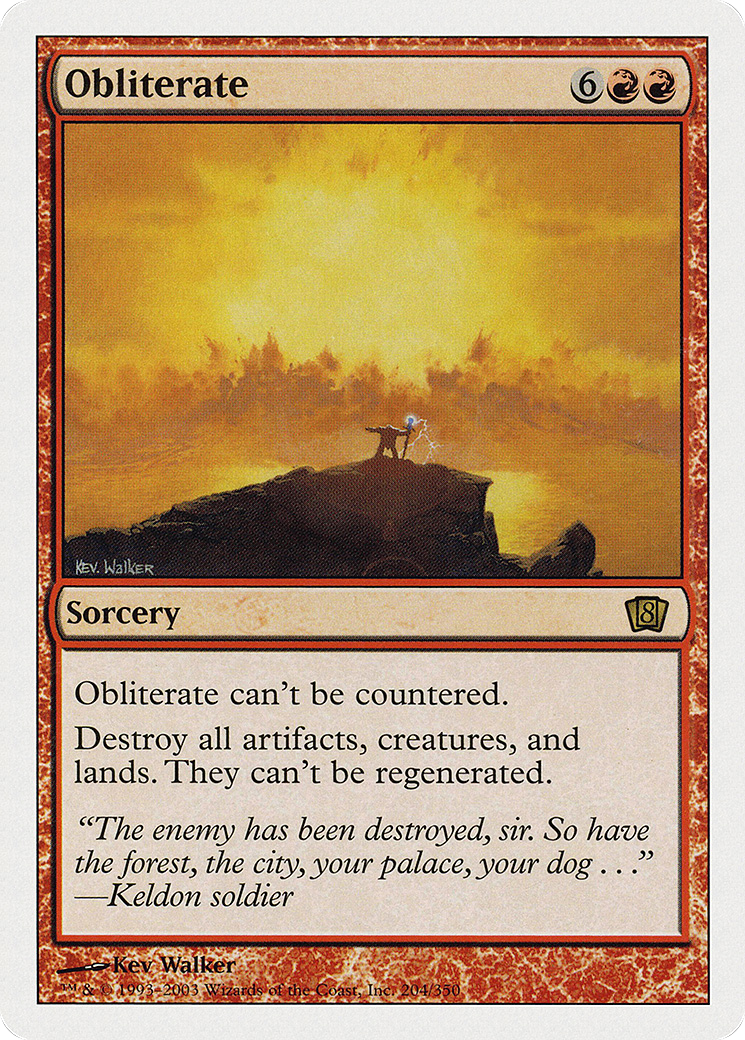 Obliterate (8ED-204) [Eighth Edition]