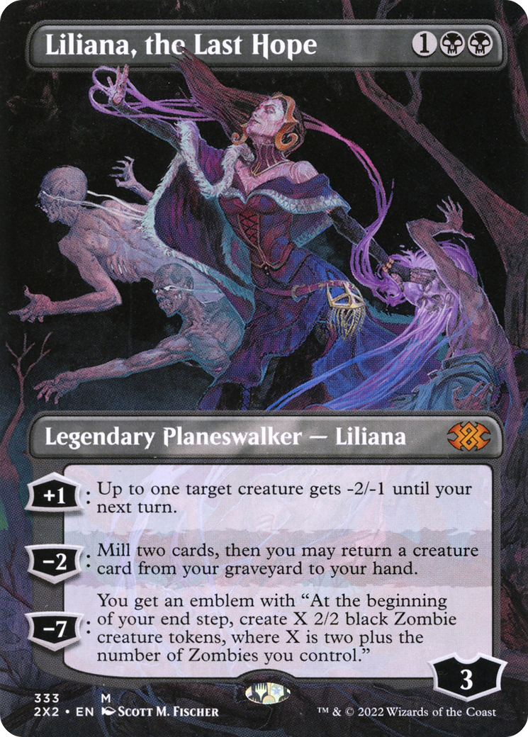 Liliana, the Last Hope (2X2-333) [Double Masters 2022] (Borderless) Foil