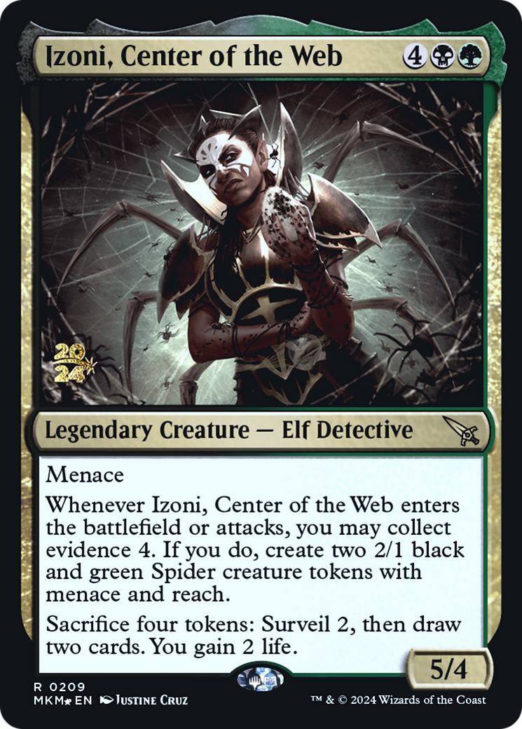 Izoni, Center of the Web (PRE-209S) [Murders at Karlov Manor Promos] Foil