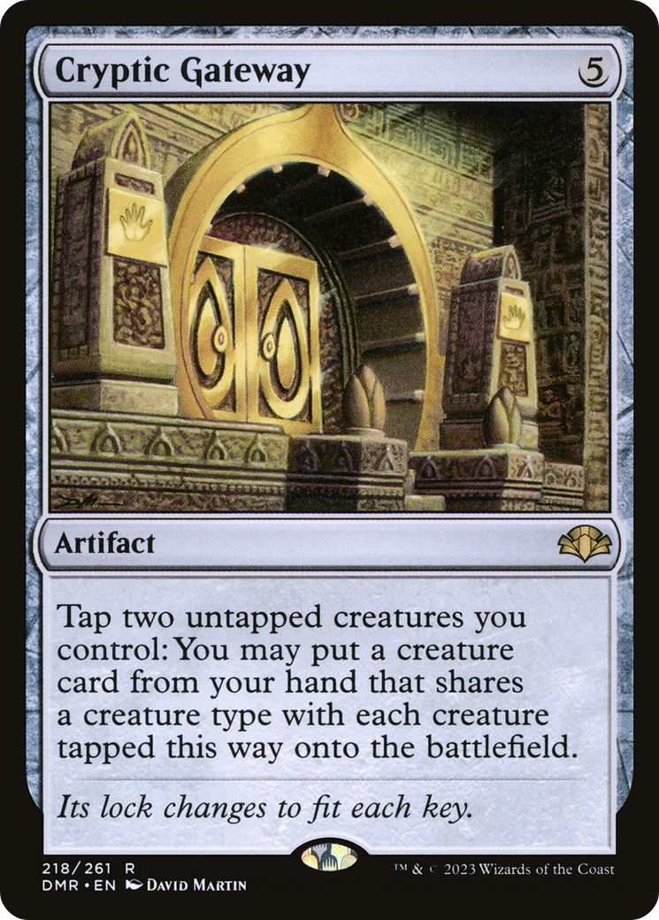 Cryptic Gateway (DMR-218) [Dominaria Remastered] Foil
