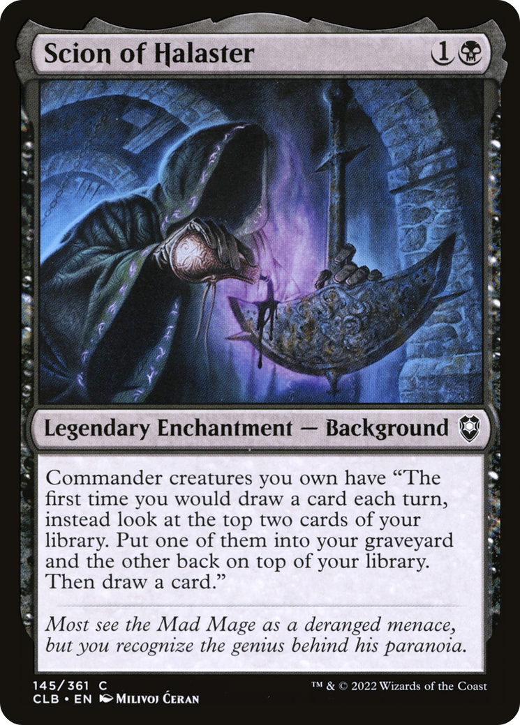 Scion of Halaster (CLB-145) [Commander Legends: Battle for Baldur's Gate]