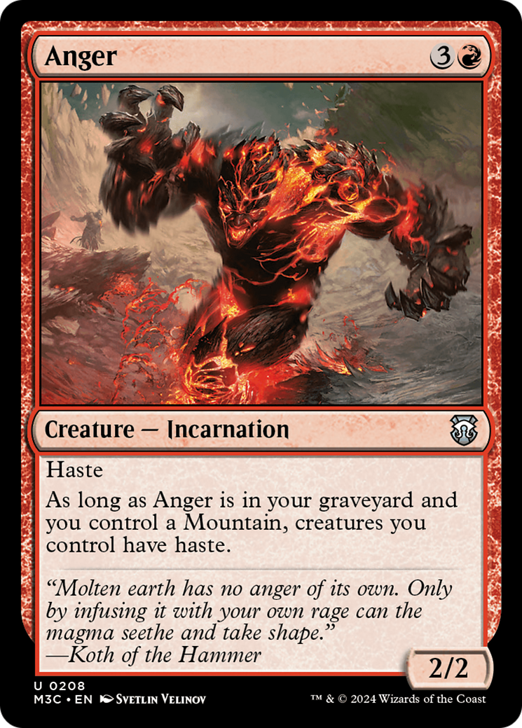 Anger (M3C-208) [Modern Horizons 3 Commander] Foil