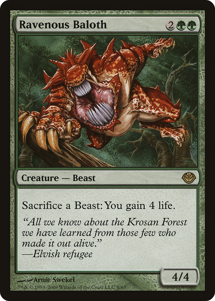 Ravenous Baloth (DDD-008) [Duel Decks: Garruk vs. Liliana]