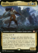 Elenda and Azor (MOC-090) [March of the Machine Commander]: (Extended Art) Foil