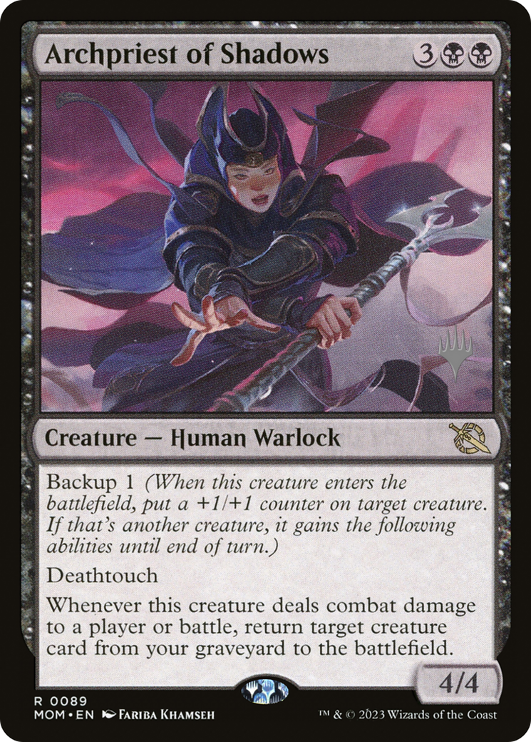 Archpriest of Shadows (PPMOM-89P) [March of the Machine Promos] Foil