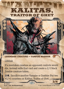 Kalitas, Traitor of Ghet (SLD-1687) [Secret Lair Drop]: (Showcase) (Borderless) Foil