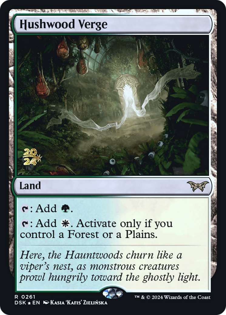 Hushwood Verge (PRE-261S) [Duskmourn: House of Horror Promos] Foil