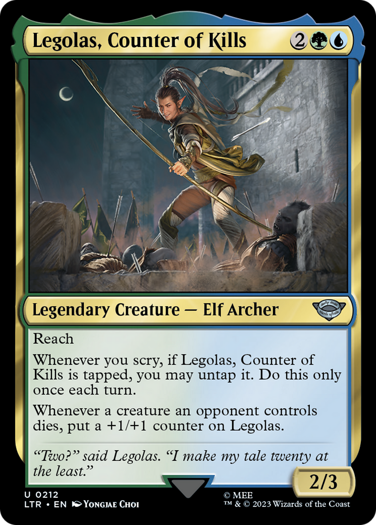 Legolas, Counter of Kills (LTR-212) [The Lord of the Rings: Tales of Middle-earth]