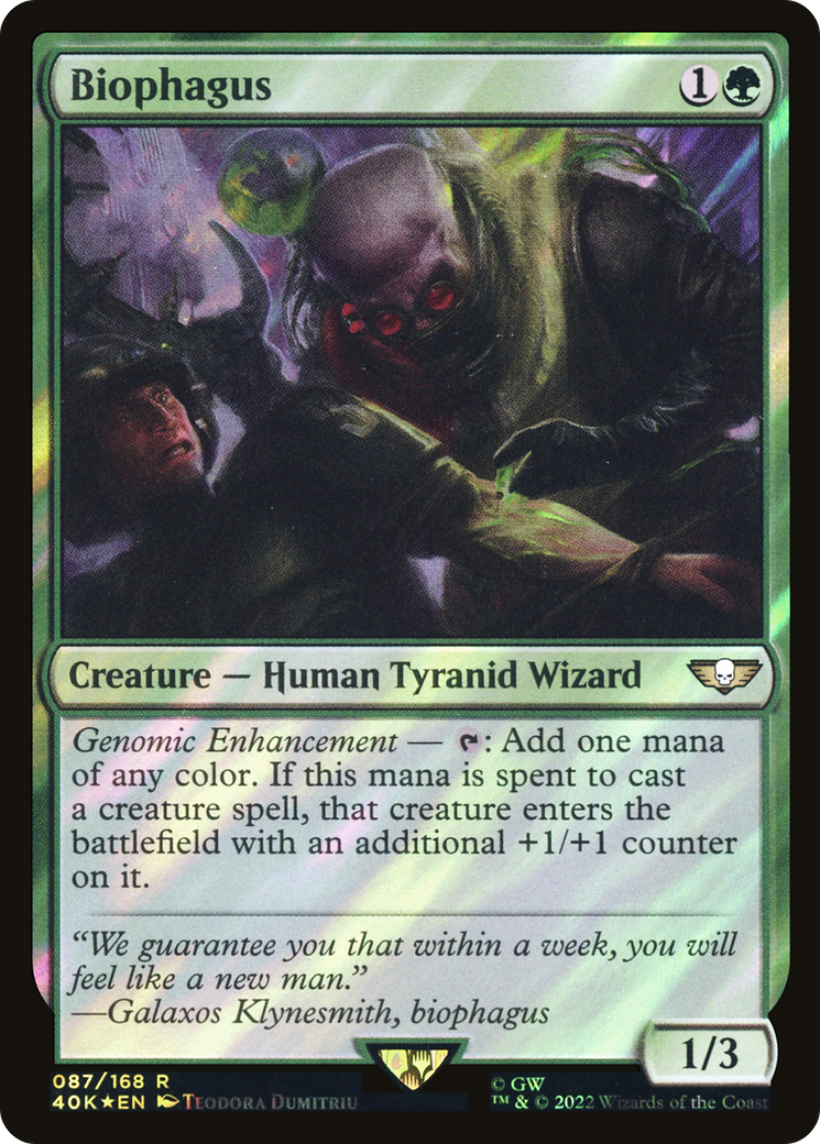 Biophagus (Surge Foil) (40K-087) [Warhammer 40,000 Commander] Foil